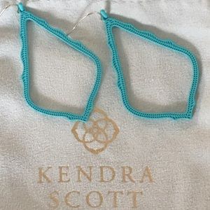 Kendra Scott Sophie Matte Drop Earrings in Aqua